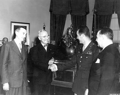 Chuck Yeager and President Truman