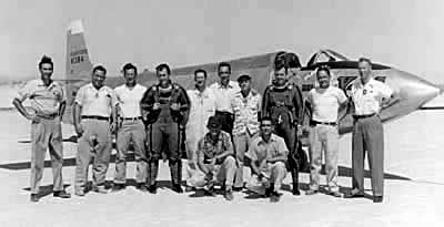 Chuck Yeager and X-1A Team